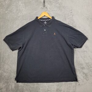 Disney Parks Polo Mens XXL Black Mickey Mouse Embroidered Shirt Short Sleeve 2XL